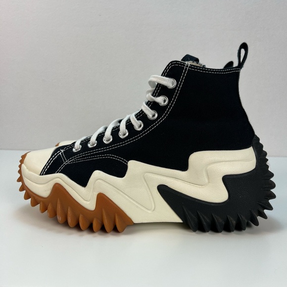 Converse Black and White Platform Sneakers - Picture 7 of 15